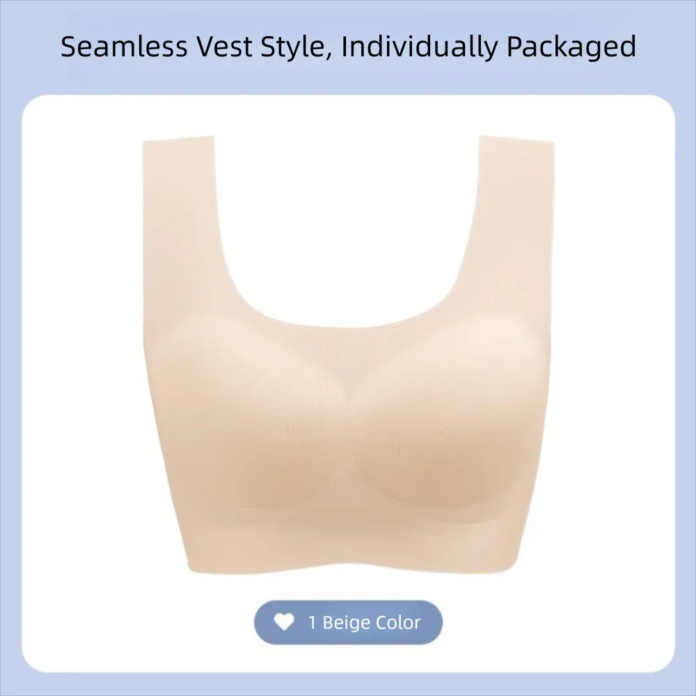

Portable Built-in Chest Pad Disposable Underwear Seamless Breathable Disposable Bra Gather Ice Silk Disposable Bralette Travel