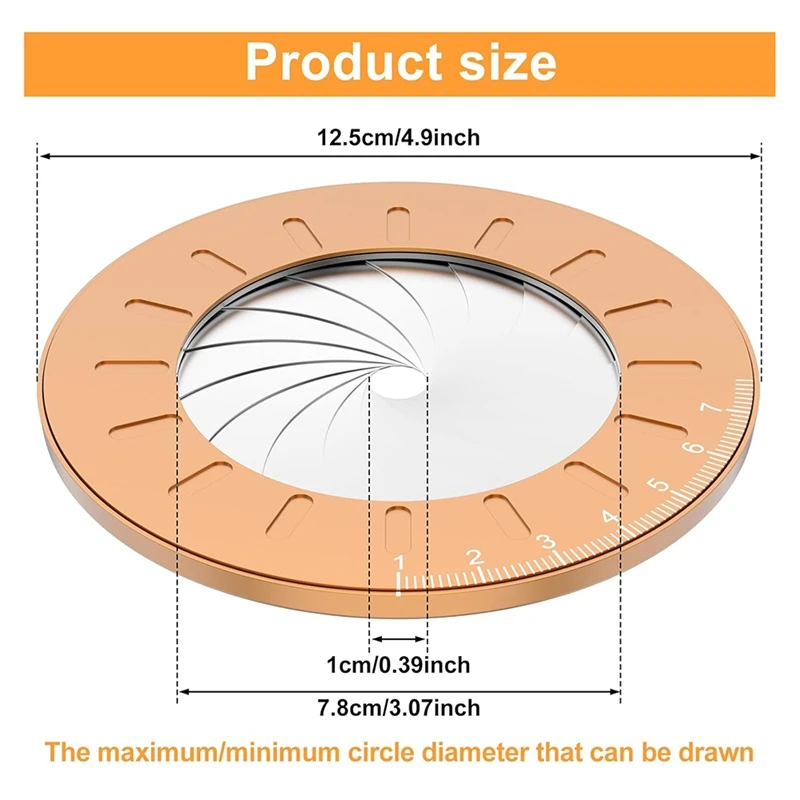 أداة رسم دائرية، أداة رسم دائرية قابلة للتعديل، راسمة متعددة الوظائف، أدوات رسم قابلة للدوران لأعمال النجارة