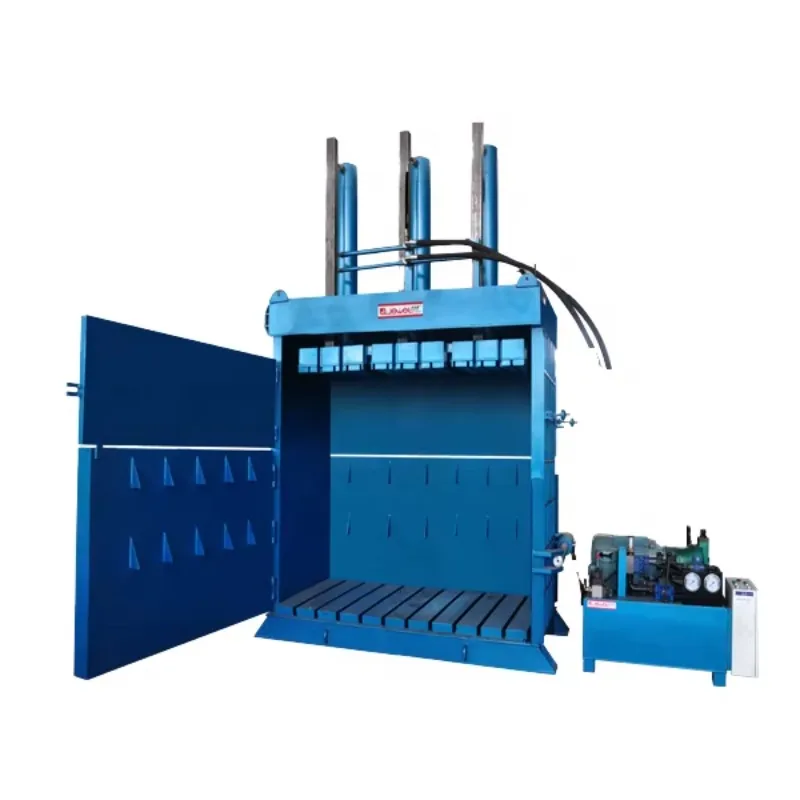 CE Certified Vertical Hydraulic Balers Customized for Waste Truck Car Tires Compress Recycling Industrial Waste Baler Machines