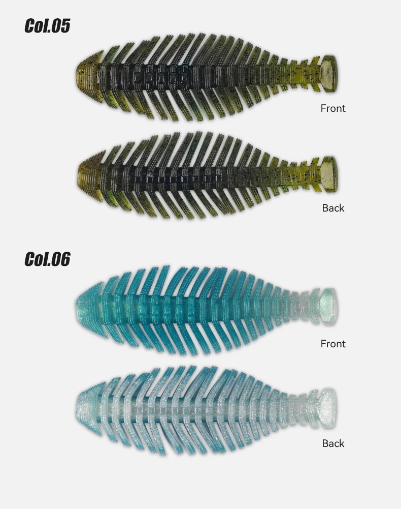 Kingdom Soft Lure 3 teile/beutel 95mm 12,5g PVC Soft Shad Köder Geruch Zugefügt Fett Künstliche T Schwanz VIBE Swimbait für Hecht Bass Angeln – Detail 12