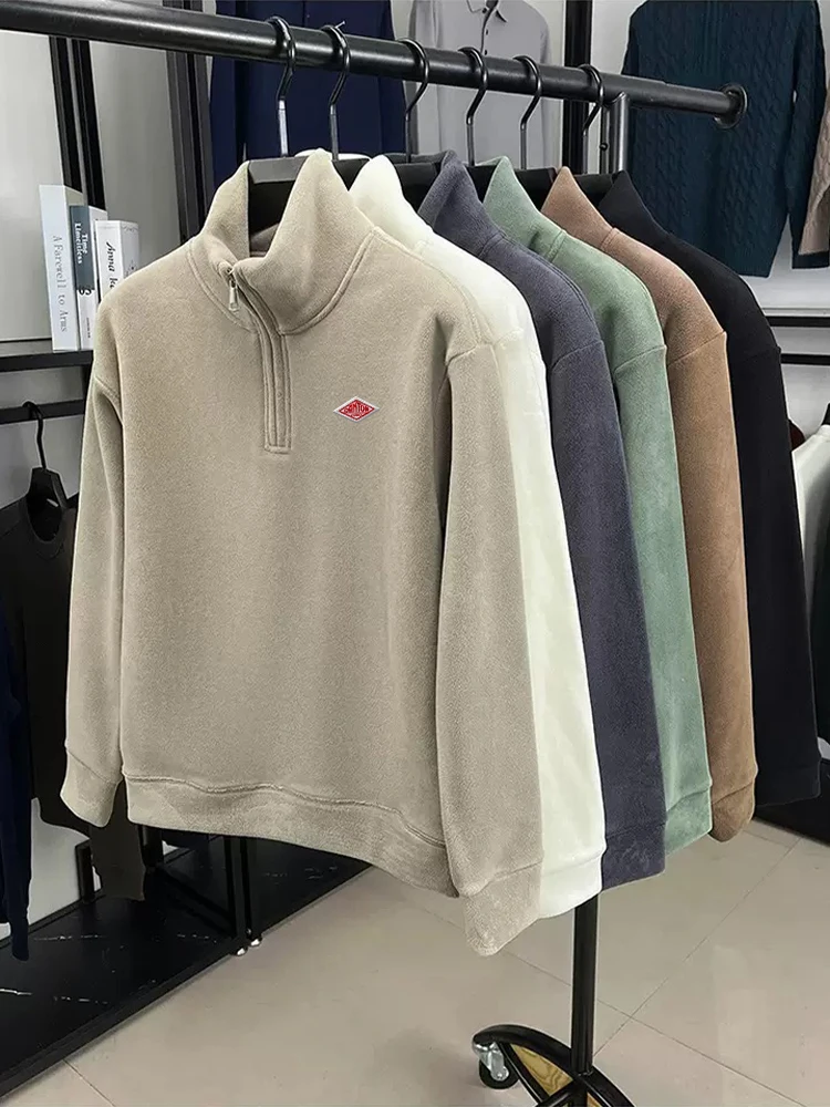 

Осенние Лидер продаж, утолщенное плюшевое пальто, повседневное мужское и женское пальто с длинным рукавом и курткой на молнии, водолазка, спортивный костюм, топы с вышивкой