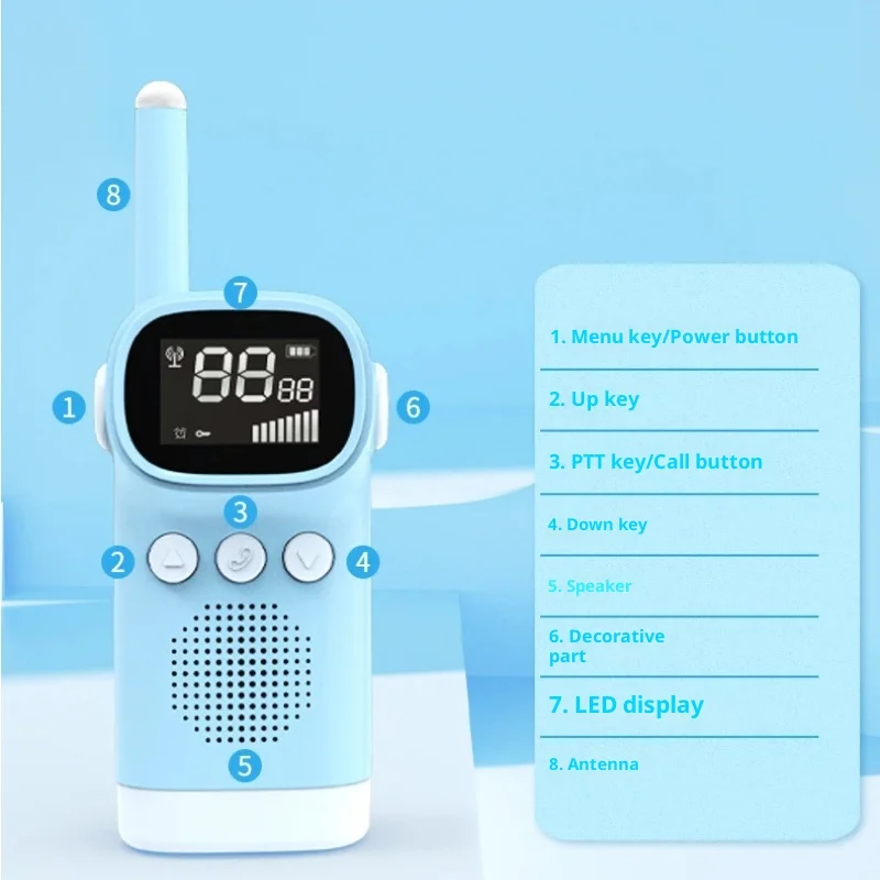 Brinquedo educativo pai criança bonito dos desenhos animados sem fio walkie talkie longo alcance 3000 metros melhores presentes para amigo o melhor presente