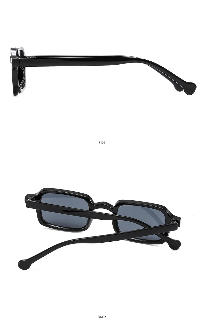 8 Teile/satz Luxuriöse Rechteck Sonnenbrille Frauen Oval Vintage Quadrat Sonnenbrille Männer Shades Weibliche Brillen Anti-glare Gläser – Detail 9