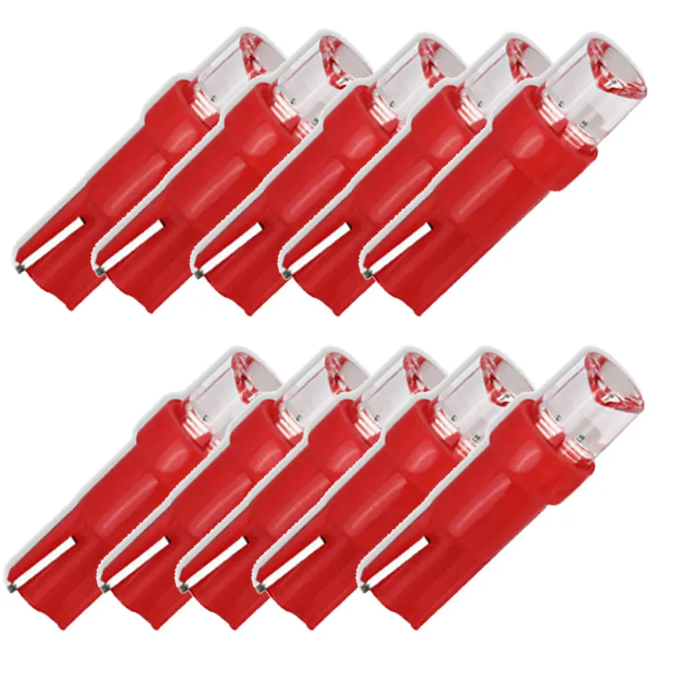 NEW 10-Piece High Quality 6.3V T5 LED Pilot Lights T5 DC 6V  Indicator Lights  Warning Light  T5 Signal Light Exit Bulb