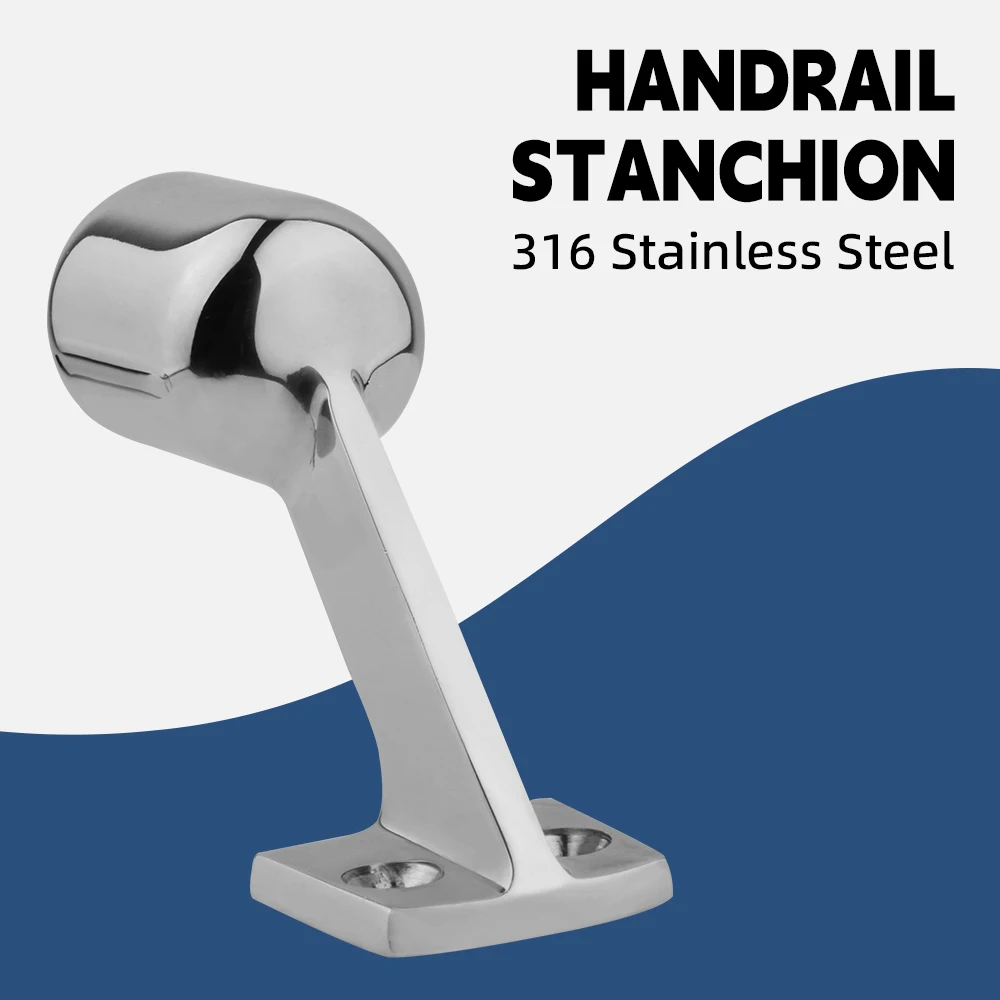 

Marine Grade 316 Stainless Steel 25mm(1")Ship/Yachts Hand Rail Fitting End Stanchion Boat Accessories
