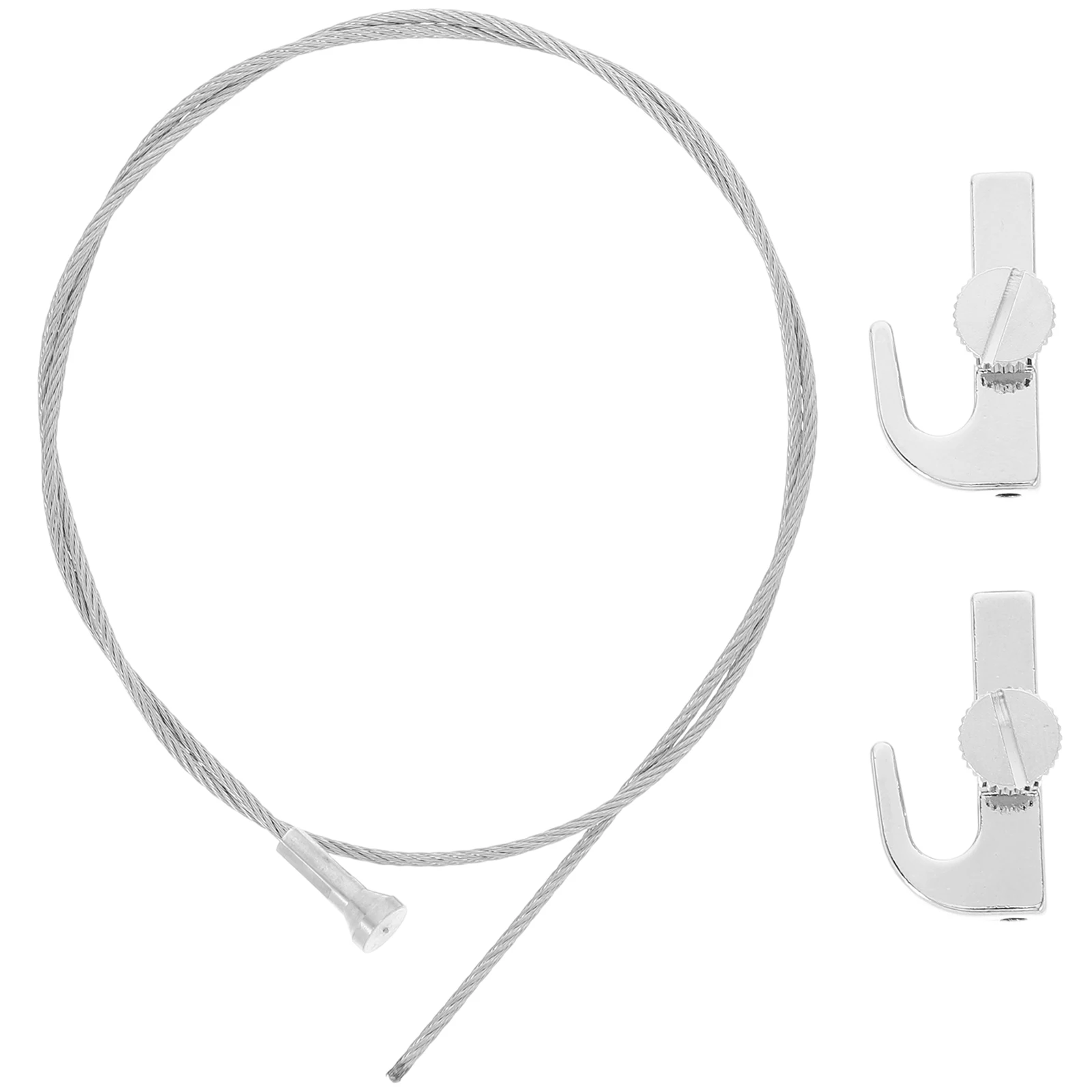

Stainless Steel Wire Rope Hooks Durable Material Easy Adjustment Picture Hanging System Suitable Galleries Exhibitions Studios