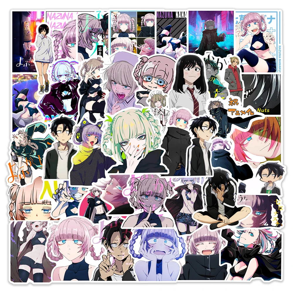 10/30/50pcs Call Of The Night Anime Stickers Kou Nazuna Sticker Waterproof Laptop Skateboard Motorcycle Phone Girls Decals Toys