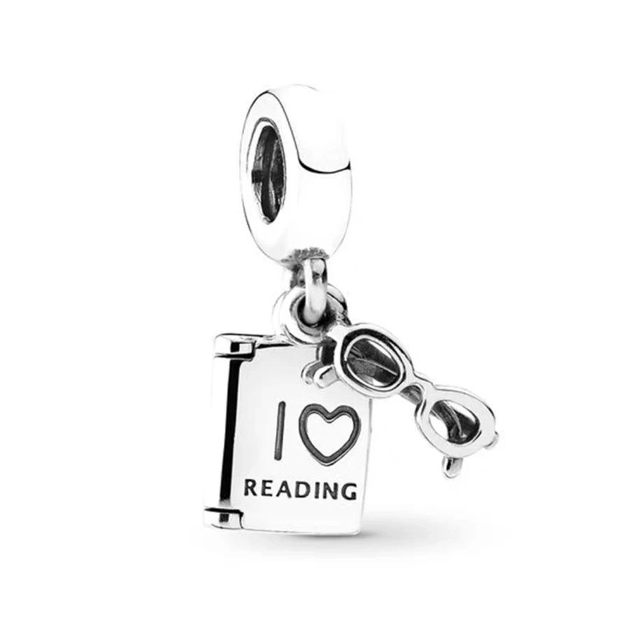 Hot Sale Book Pendant Birthday wishes Dangle Charm Bead Fit Original Pan 925 Silver Bracelet Women DIY Women Jewelry Gift Making