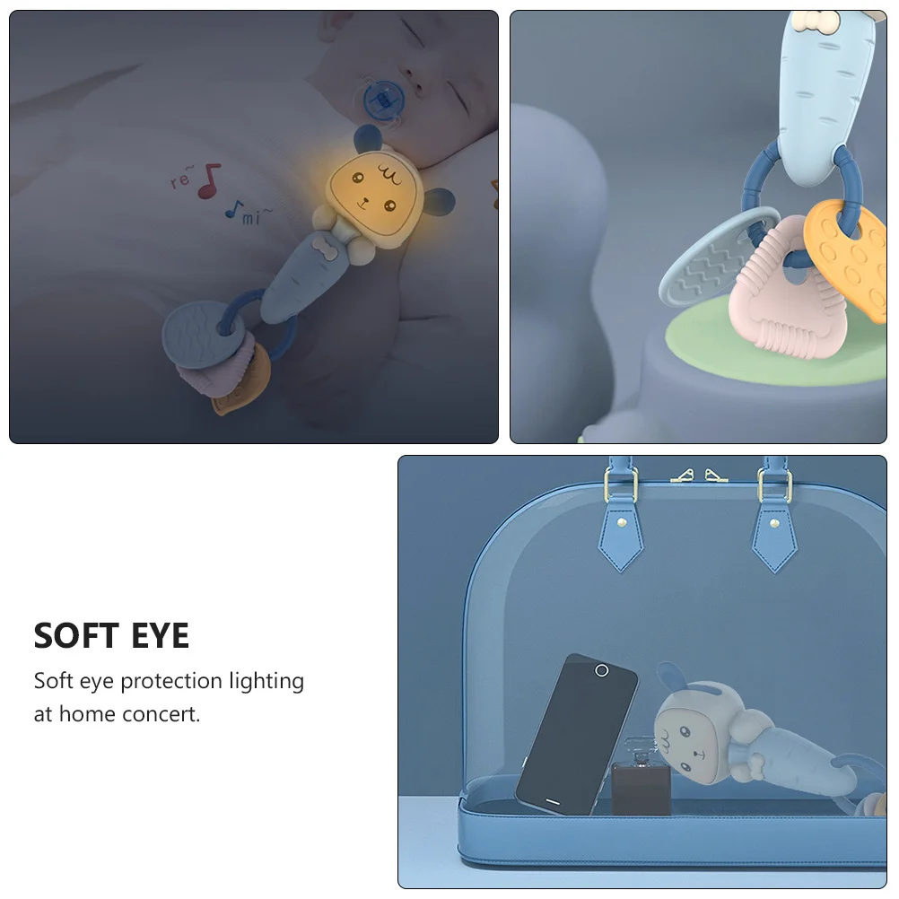 1 قطعة عضاضة الطفل طفل المولي عصا الأزرق مادة متينة تجنب أضرار اللثة محدب نقطة تصميم المزدوج محكم تهدئة اللثة #3