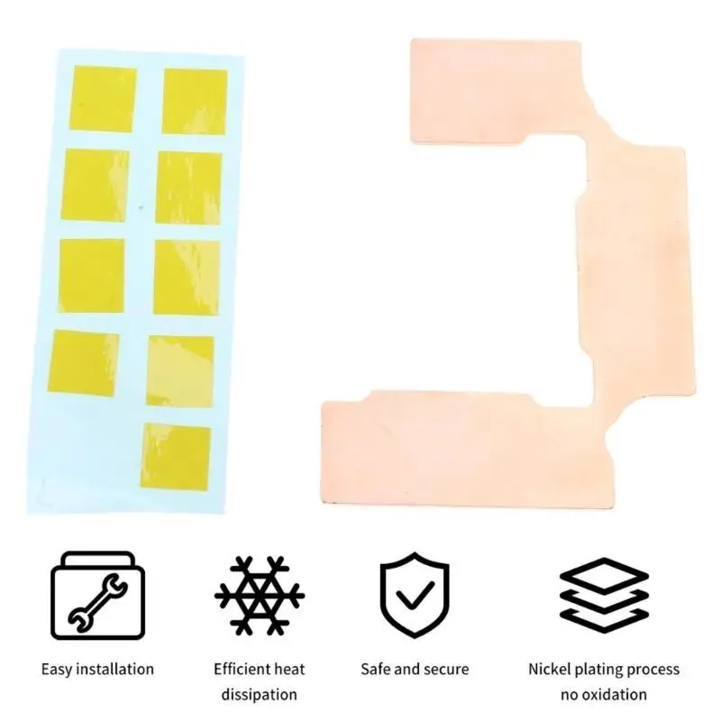 

31BA GPU VRAM Thermal Pad Copper Heatsink Miner Graphics Card Cooling 3060ti 3070ti