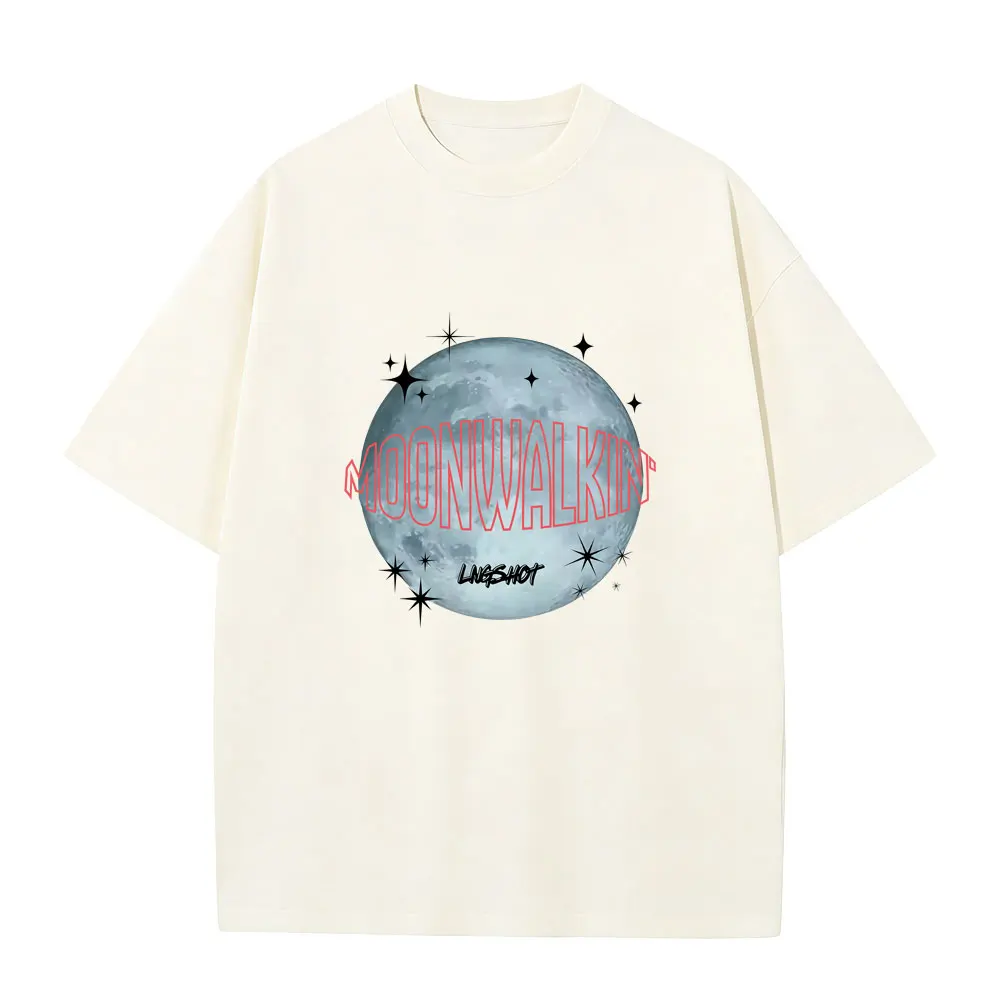 

Lngshot SHOT CALLERS Moonwalkin T-shirt Men Women Kpop Fashion Trend Streetwear Summer Male Casual Soft Cotton O-collar T Shirts