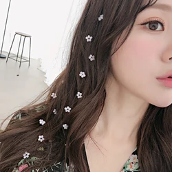 Korean fashion invisible flower braided hairdresser lady hairpin temperament tassel hair accessories