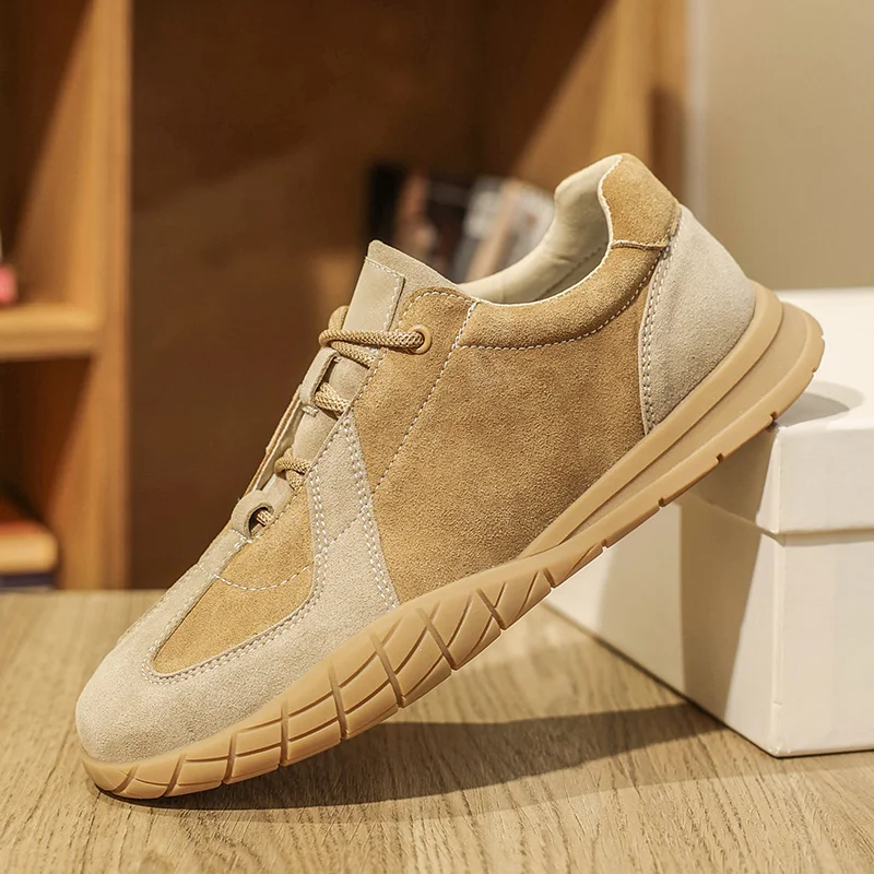 

2025 New Golf Shoes for Men Black Khaki Gym Sneakers Mens Leather Golf Training Shoe Man Walking Shoe