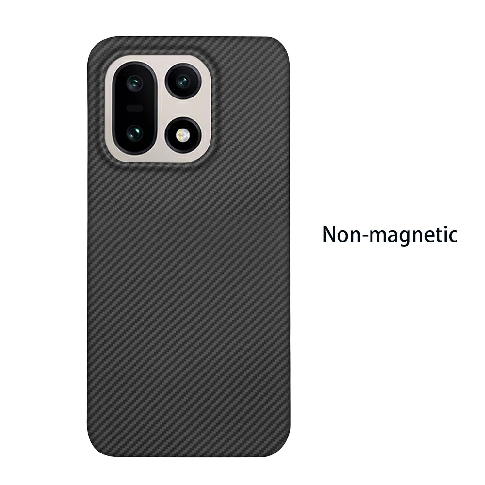 Voor OnePlus 15-telefoonhoesje Kevlar aramidevezel harde schaal koolstofvezel ultradunne lichtgewicht magnetische zakelijke beschermhoes