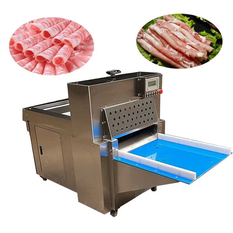 

Beef Roll Slicer Machine 3mm Slicing Meat Cutting Machine V110 Meat Cutter Electric Meat Slice Automation