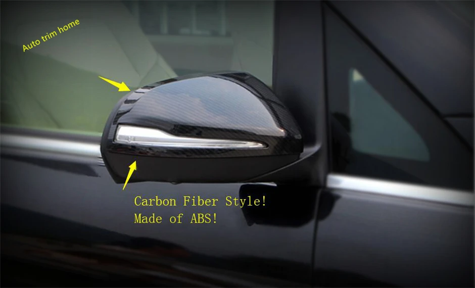 Door Side Wing Rearview Mirror Case Cover Trim Fit For Mercedes-Benz V Class V260 W447 2014 - 2021 Exterior Accessories