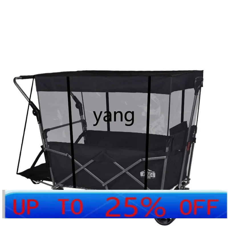 LTT camper children can lie down outdoor camping cart large trailer extended with canopy