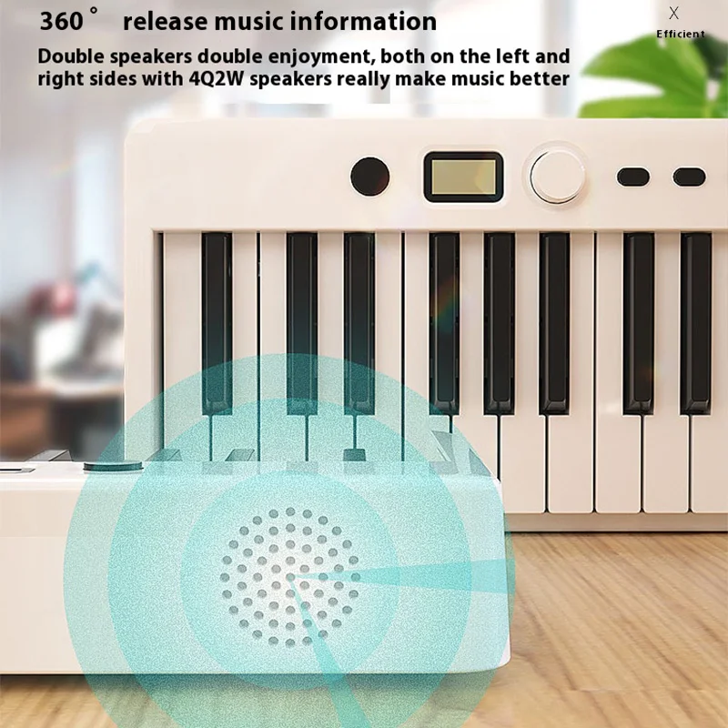 طوي 88 مفتاح البيانو الإلكتروني المحمولة لوحة المفاتيح الإلكترونية الجهاز أداة الممارسة المهنية المنزل ميدي الموسيقية بلوتوث