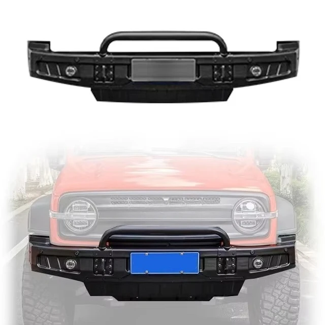 

FORNew Design Off Road Exterior Accessories Carbon Steel Bronco Style Front Bumper For GWM Tank 300