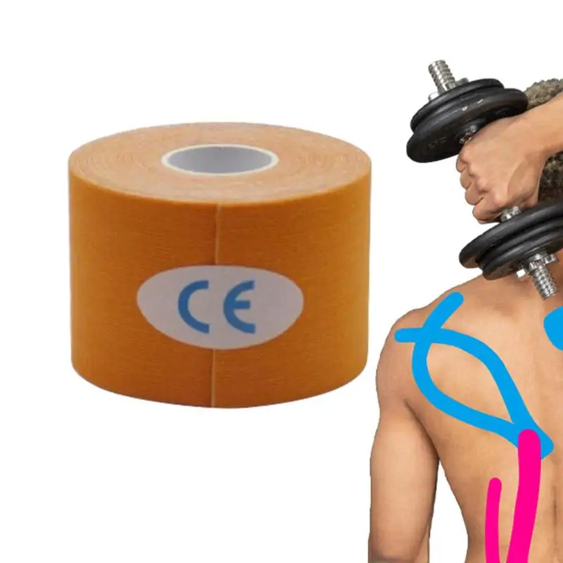 

Muscle Bandage Tape Kinesiology Tape Roll Waterproof Muscle Pull Support Bandage Strips Athletic Tape For Yoga Workout Sports