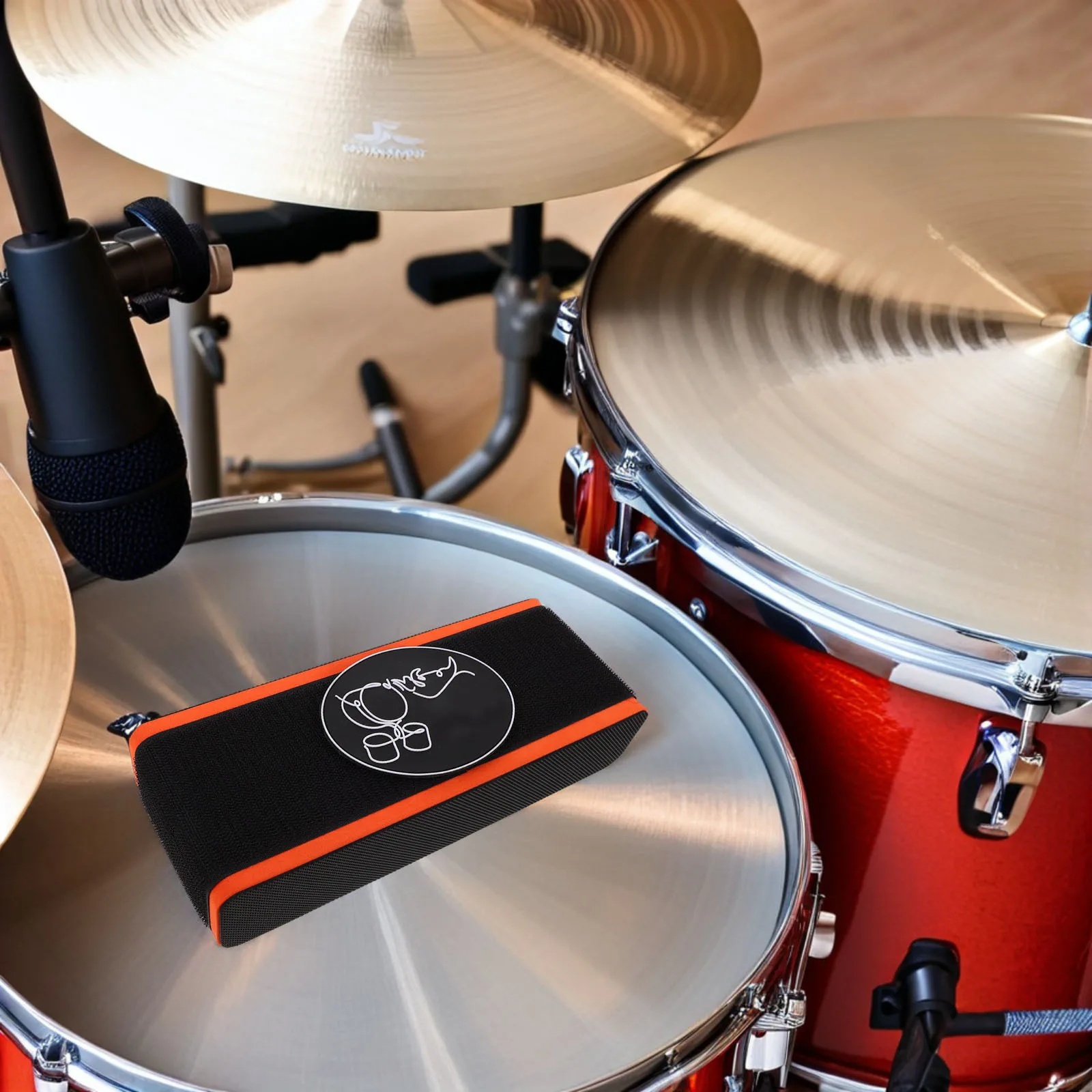 

Drum Anti-slip Pad Anchor Vibration Skid Pads Kick Device Bass Support Block Accessories