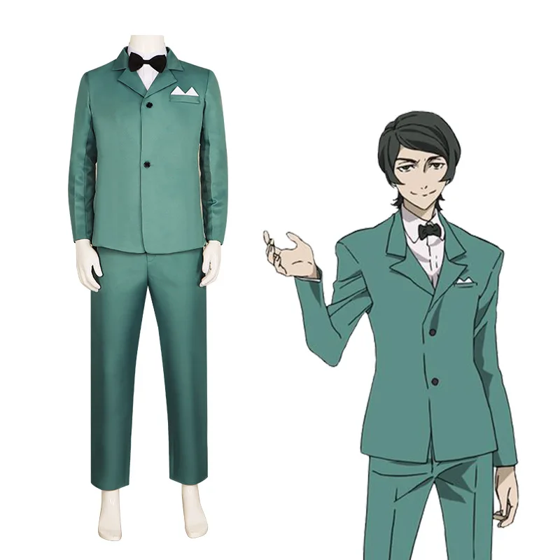 

Anime Oguri Bugtaro COSplay Suit Bunsho Nobunaga Retro British Detective Style Stage Performance Costume