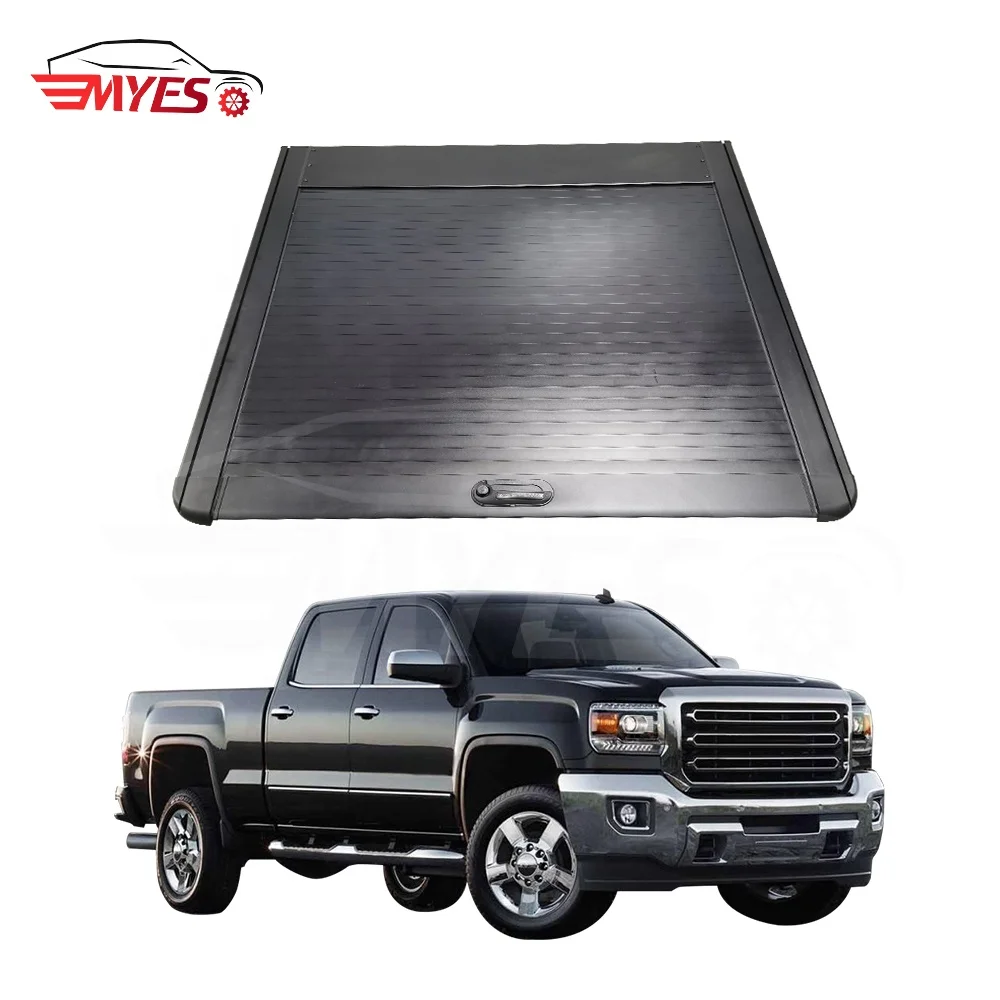 

Modification High Quality 4X4 External Accessories Aluminum Pickup Truck Bed Retractable Tonneau Cover for 2007-2021 silverado