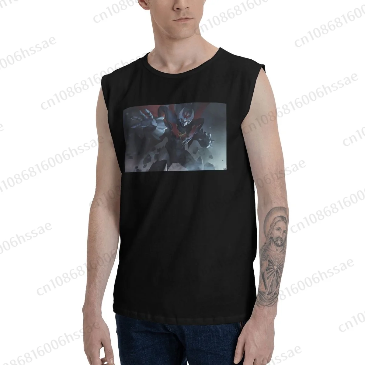 Mazinger Z Summer Sports Tank Tops Men's Breathable Sleeveless T-shirt Vests Run Clothing