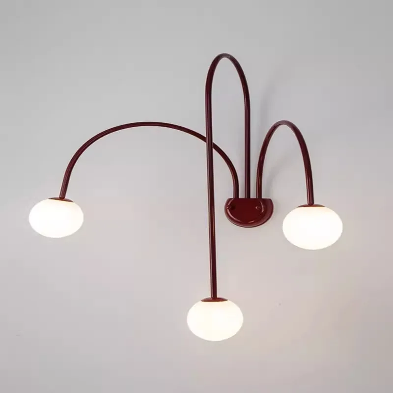 Italian Led Iron wall lamps Modern Living Room Bedroom wall light Branch Glass Bedside Lighting Home Decor wall sconce Lamp G9 view 3