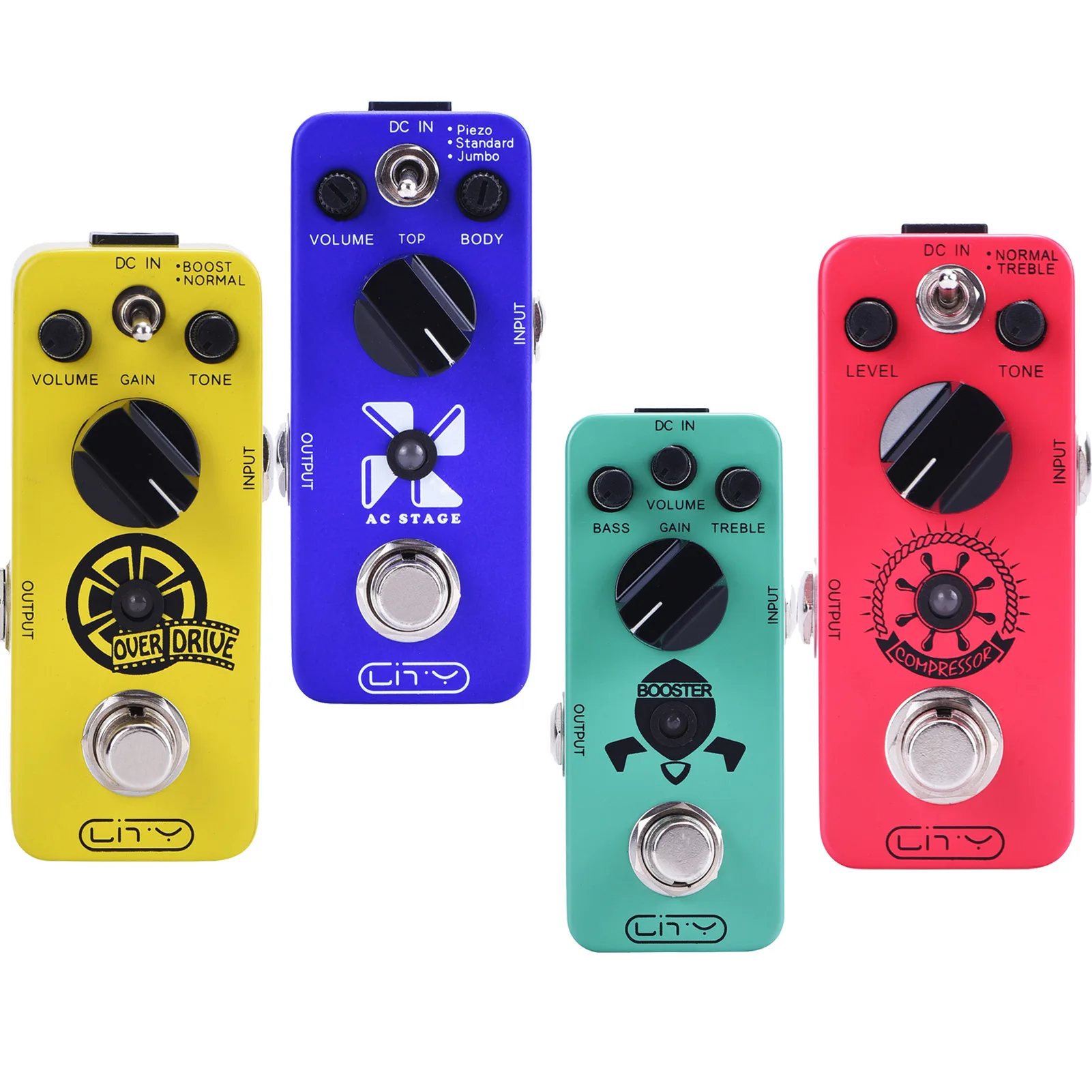 

Electric Guitar Effects Mini Monoblock, Overload, Chorus, Inspire, Compression Analog Cabinet