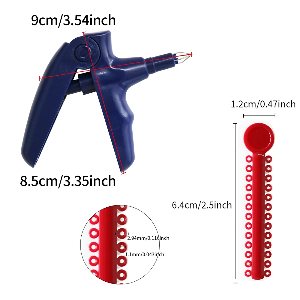 

1Pcs Elastic Dispenser and 1040Pcs Mixing Rubber O/I Tie