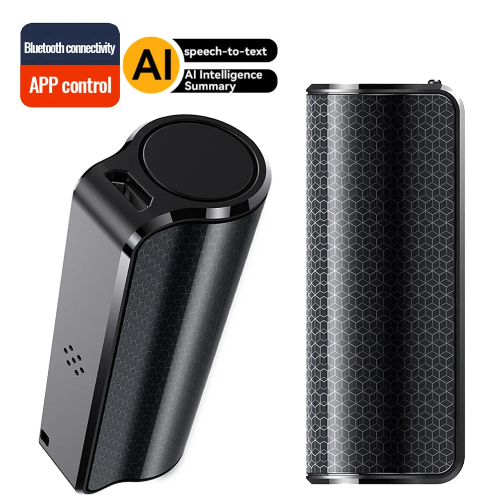 Up to 128GB AI Digital Voice Recorder Sound Dictaphone Magnetic App Phone Call Audio Recording Real Time Language Translation