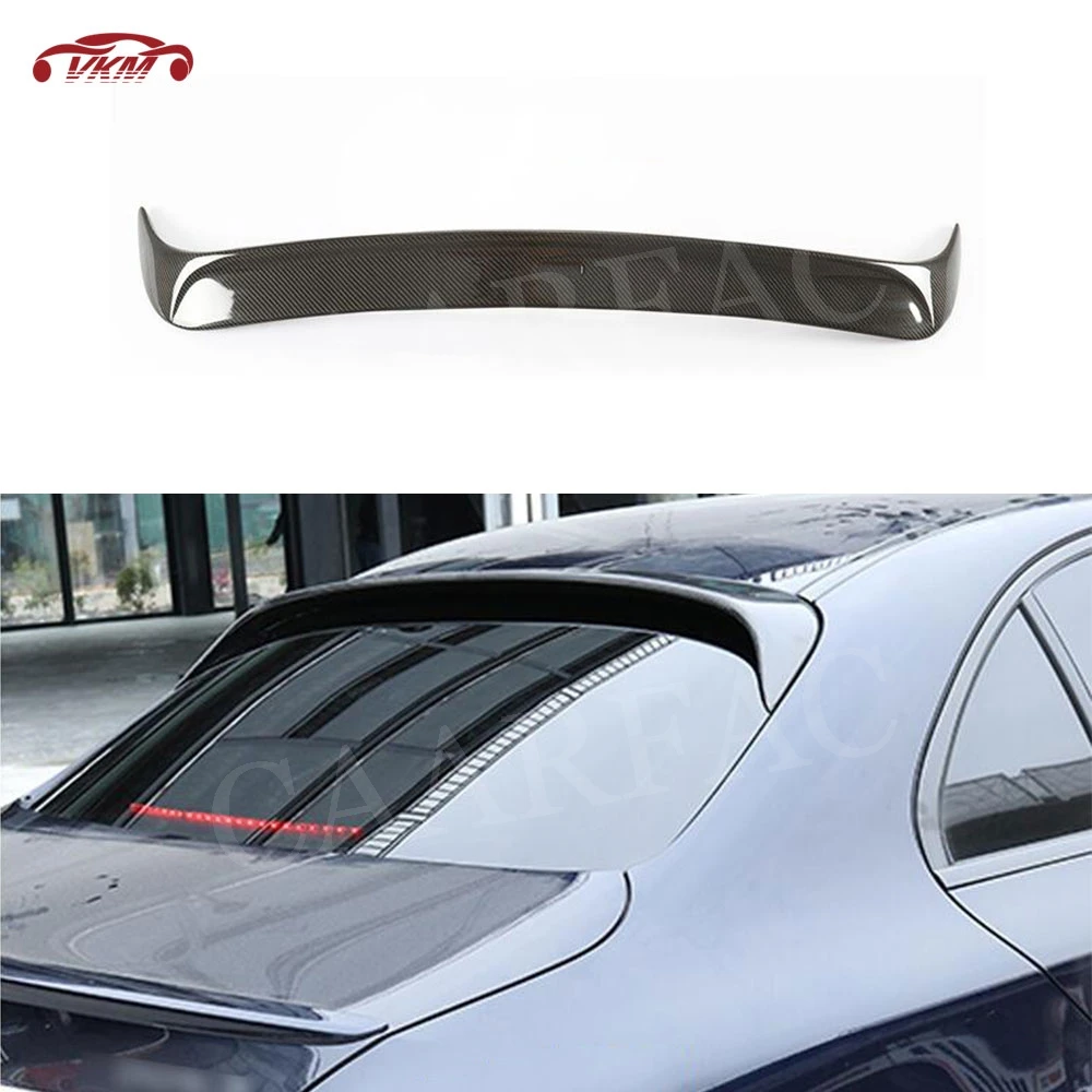 

Carbon Fiber Rear Roof Spoiler Window Wings For Mercedes Benz W205 Sedan C300 C400 C63 AMG 2015-2019 C Class