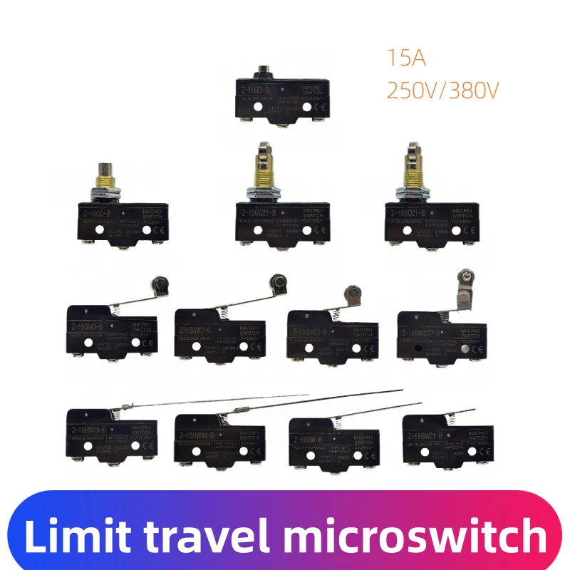 Limit travel microswitch Z-15GW22-B GW2-B GD-B GQ-B GQ22-B self reset microswitch Can be used for LXW5-11G