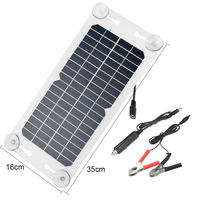 12V  Solar Panels Charger Car Motorcycle Kick Scooters Portables Solar Panel Car Charger Battery Efficient Maintenance
