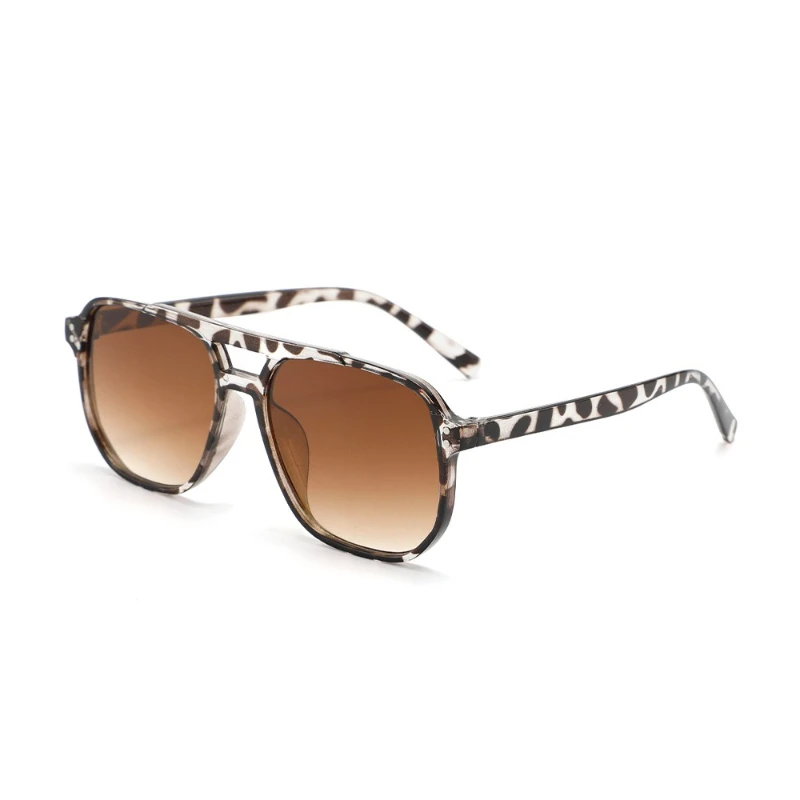 

Fashion rice nail double beam men's sunglasses European and American pilot sunglasses cross-border riding driving sunglasses