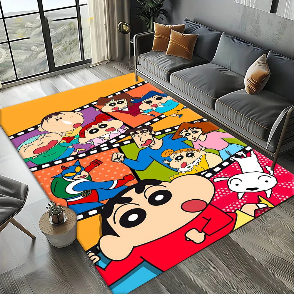 C-Crayon Shin-Chan Cute Cartoon 3D Carpet Rug Art for Room Decor Home Kitchen KidsDoor Gift Kids Area Rug Non-slip Floor Mat