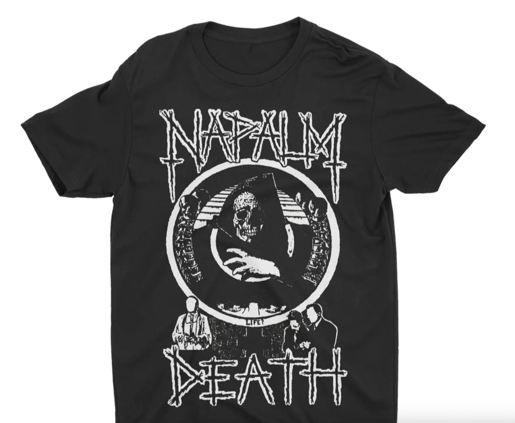 Napalm Death  Harmony Corruption Band T-Shirt 100% Cotton Graphic Tee Men Women Summer Streetwear Top view 4