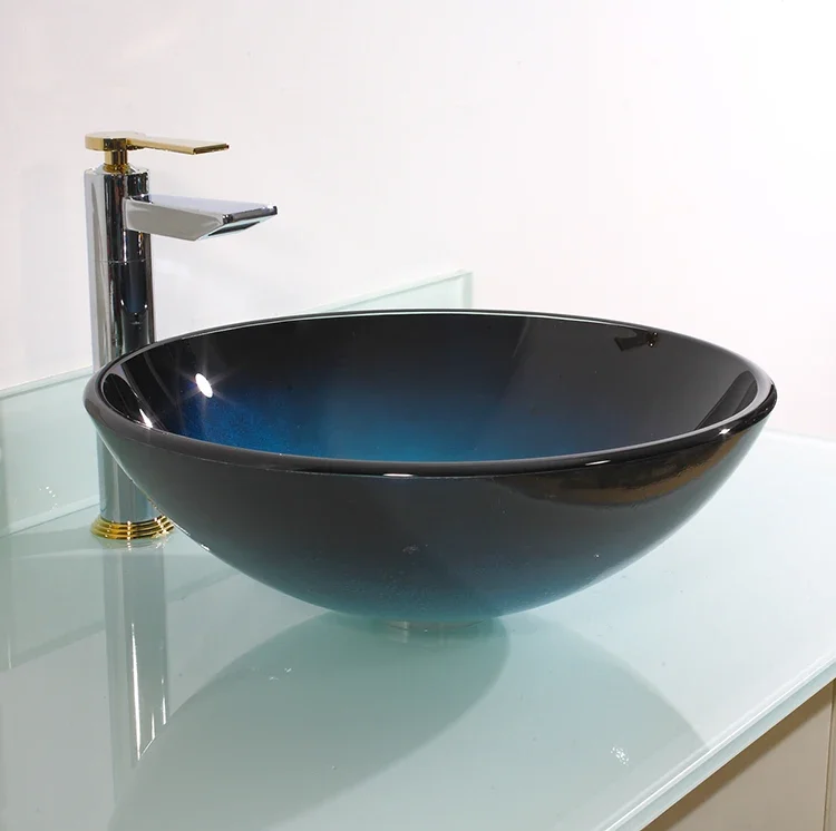 Eco-friendly Upc Design Tempered Bathroom Hand Washing Glass Sink HOT SALES