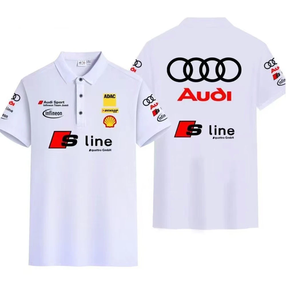 Audi Infineon Team Joest, same T-shirt, polo shirt, racing suit, men's short sleeved shirt