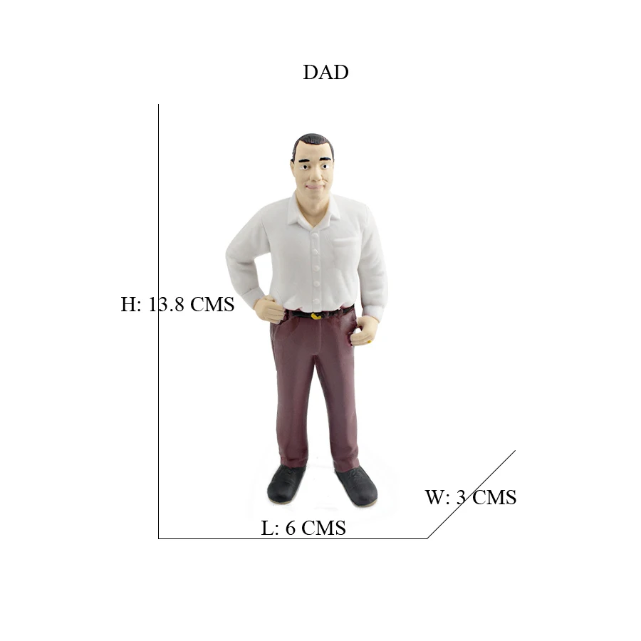 Nuovo modello di casa delle bambole simulazione figurine di persone famiglia Sandtable Playset Action Figures giocattolo adorabile educativo per il regalo dei bambini