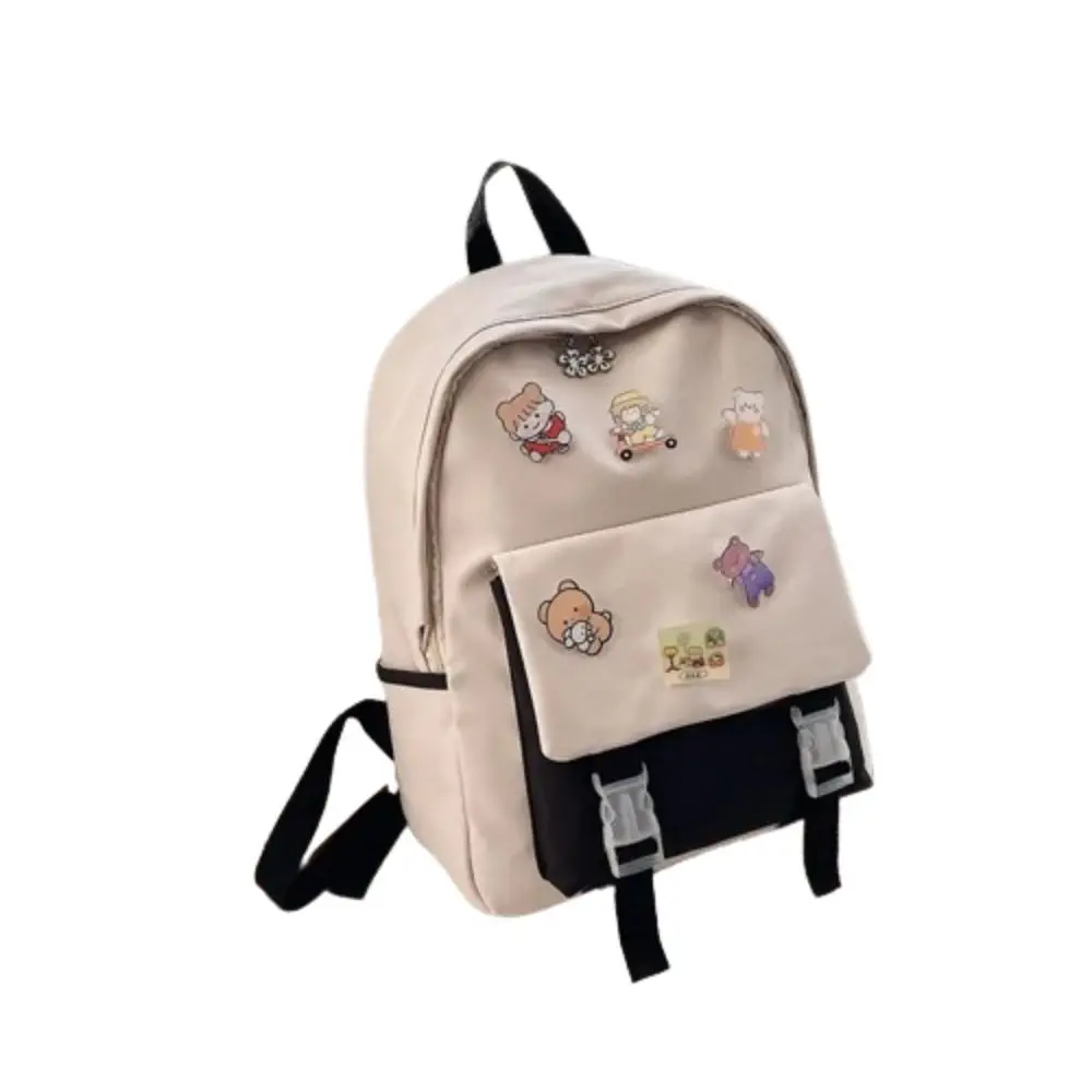 

Large Capacity Large Capacity Backpack Korean Style Multi Pockets Casual Shoulder Bag Oxford Travel Bag Korean Style School Bag