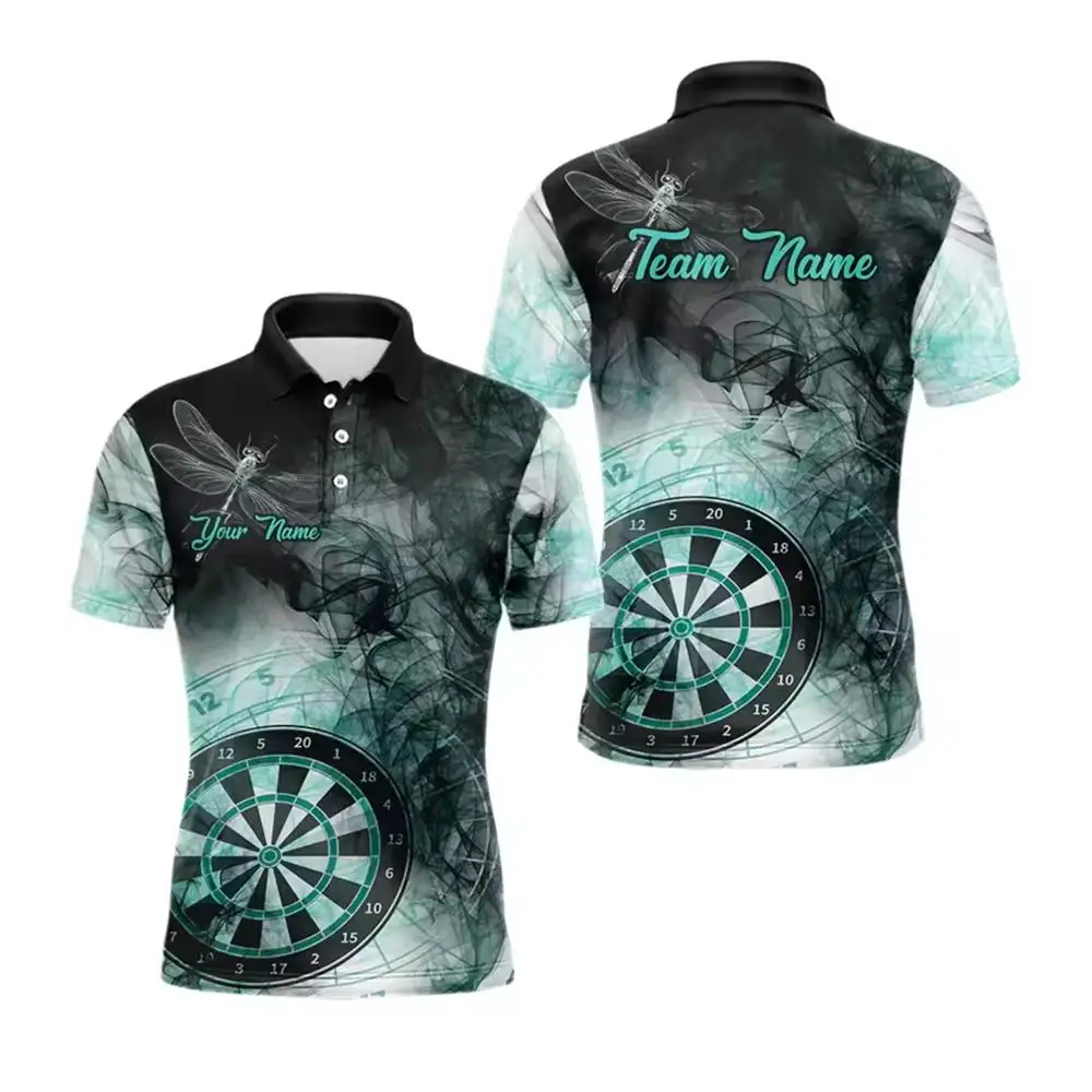 قمصان بولو رجالية مخصصة منقوشة بسهام أسماء الفريق والشعارات للأفراد والفرق ملابس يومية غير رسمية للرجال