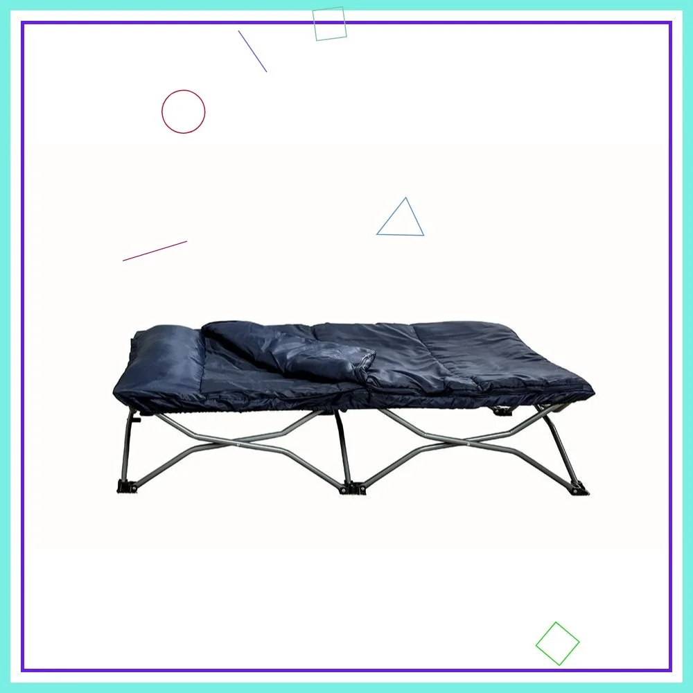 Portable Toddler Bed with Sleeping Bag, Quick Setup for Indoor and Outdoor Use