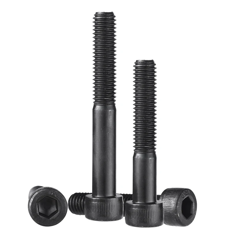 M14 M16 M18 M20 M22 M24 DIN912 Half Thread Tooth Hex Hexagon Socket Head Cap Screws Black Grade 12.9 Allen Bolts