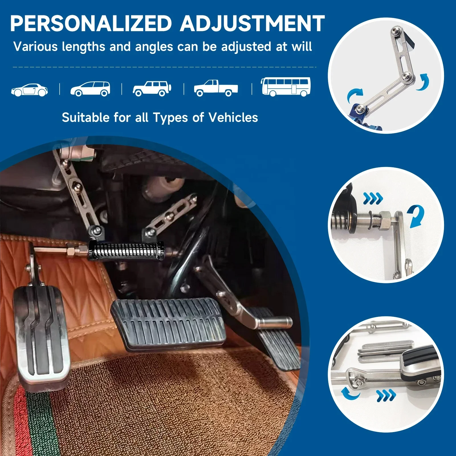 Driving Car Left Foot Accelerator Pedal for Handicapped