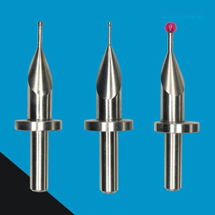 Height Gauge Probe Eccentric Stylus Ruby Tip Tungsten Carbide Contact Point for 2D 3D Measurement Compatible with Mitutoyo TESA