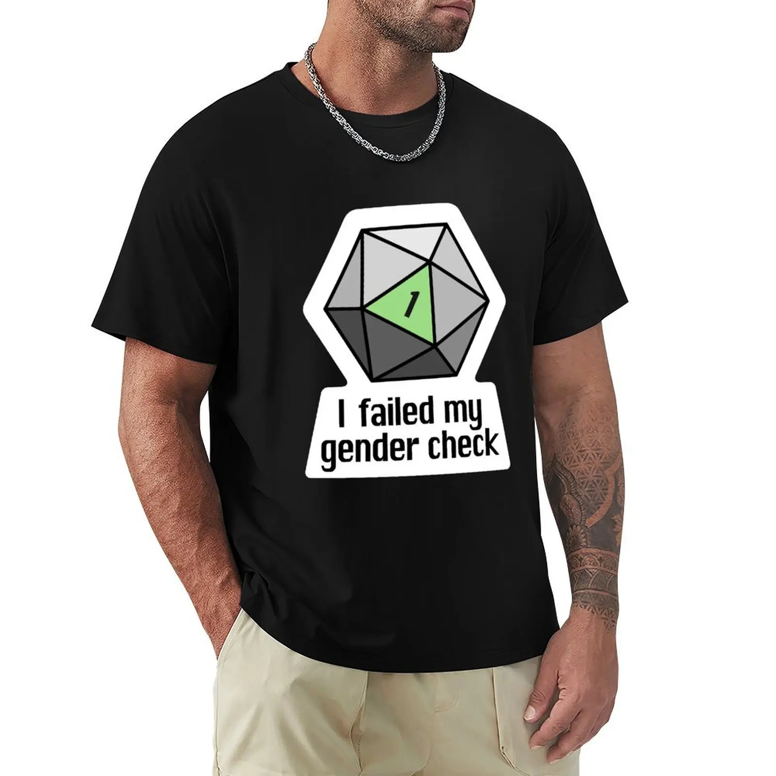 

NEW! I failed my gender check (Agender) T-Shirt Holiday Simple Tee Shirt