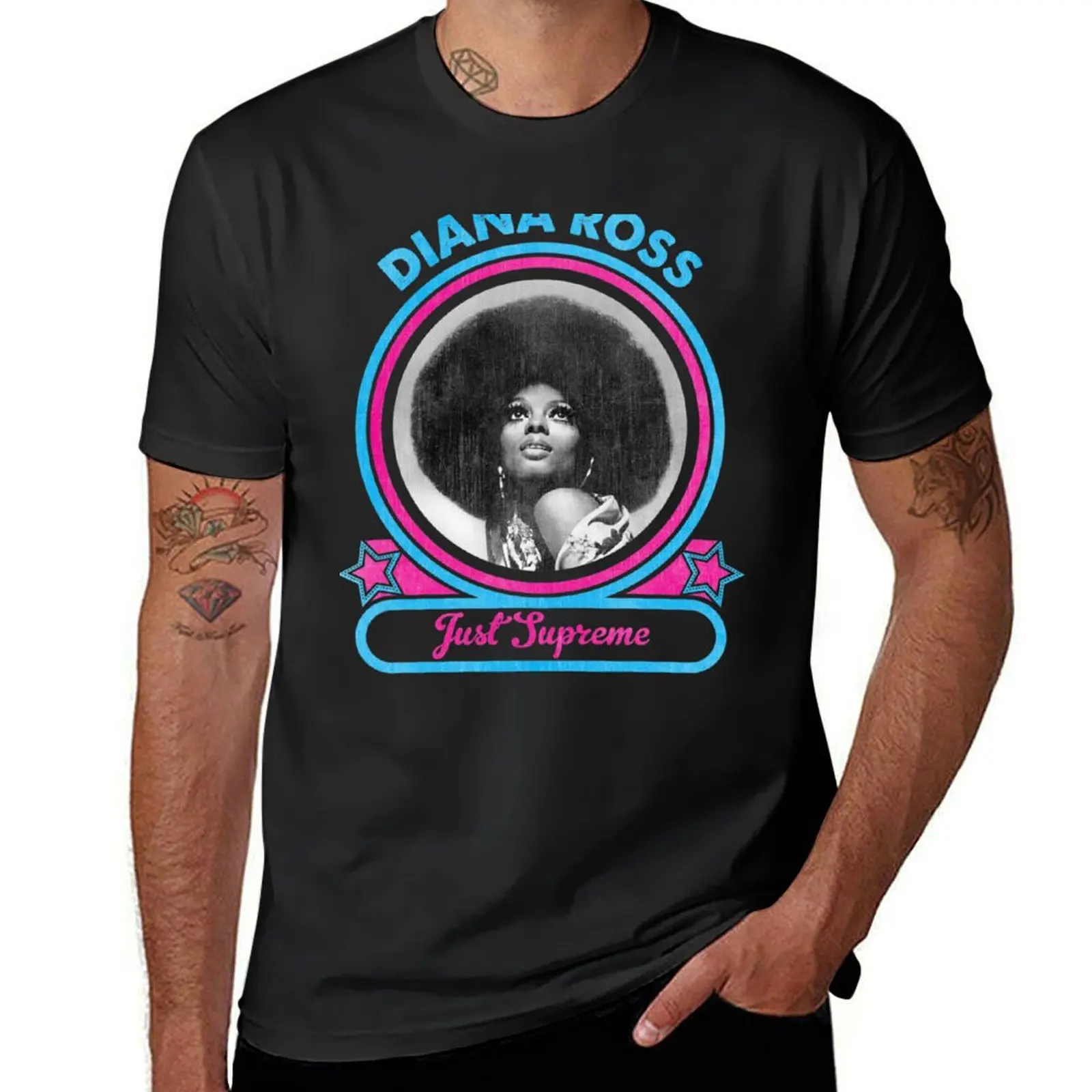 

Футболка Diana Ross, быстросохнущая аниме одежда, мужские простые футболки