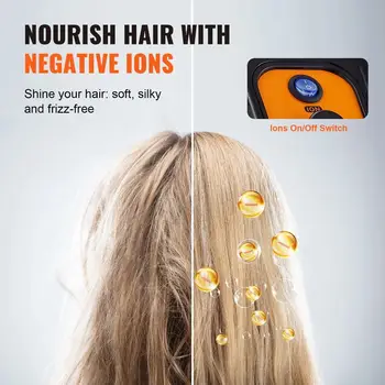 イオンフード付きドライヤー 1875W プロフェッショナルボンネットヘアドライヤー タイマー付き 3段階温度設定と風速フロアS付き 座って使えるヘアドライヤー 10 best sales 床乾燥機 - №8